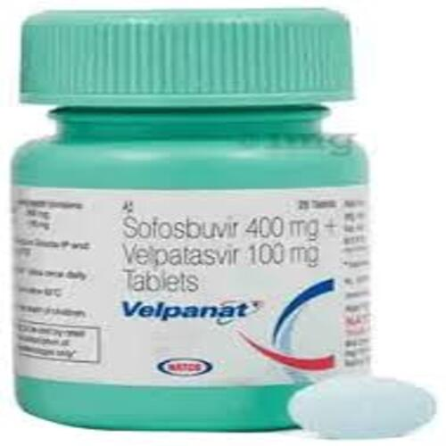 Velpanat 400 mg/100 mg Tablets, Sofosbuvir Velpatasvir Antiviral Hepatitis C Medicine