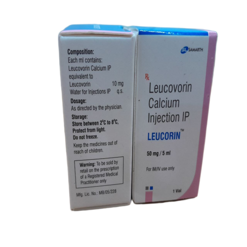 Leucorin 50 mg Injection, Leucovorin Calcium Chemotherapy Support Medicine
