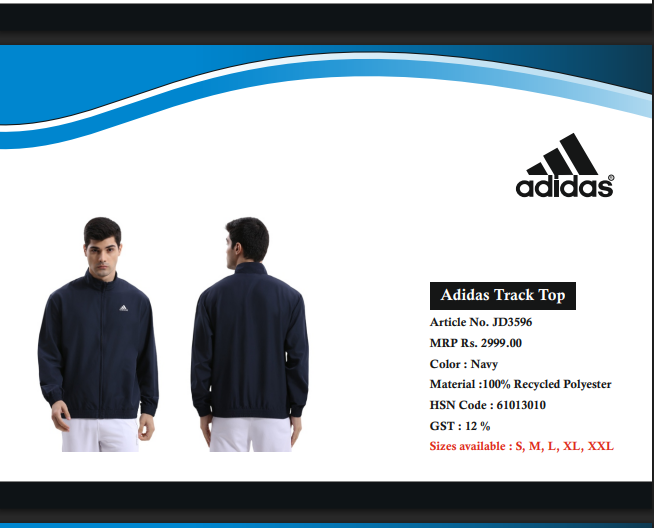 ADIDAS NAVY BLUE JACKET