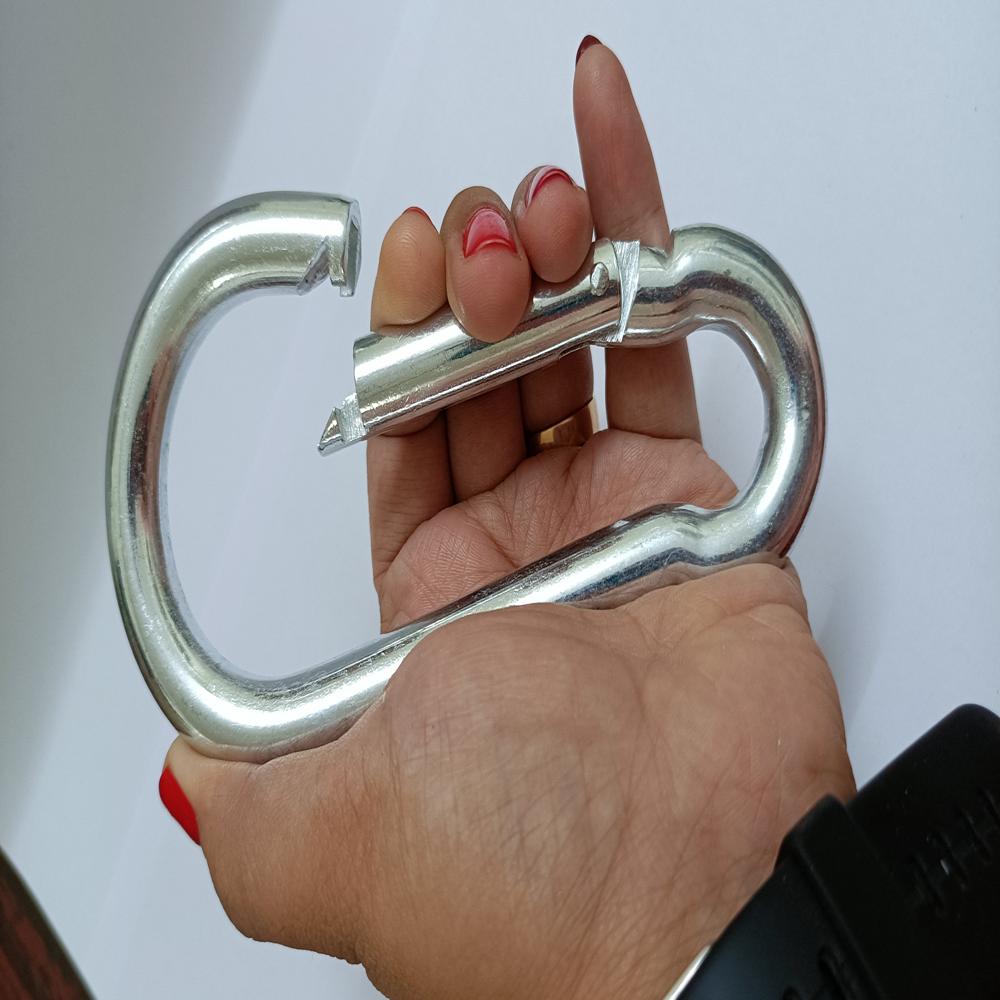 Snap Hook Galvanised - Available Sizes 4x40mm To 12x120mm | Silver Color, Suitable For Industrial Applications