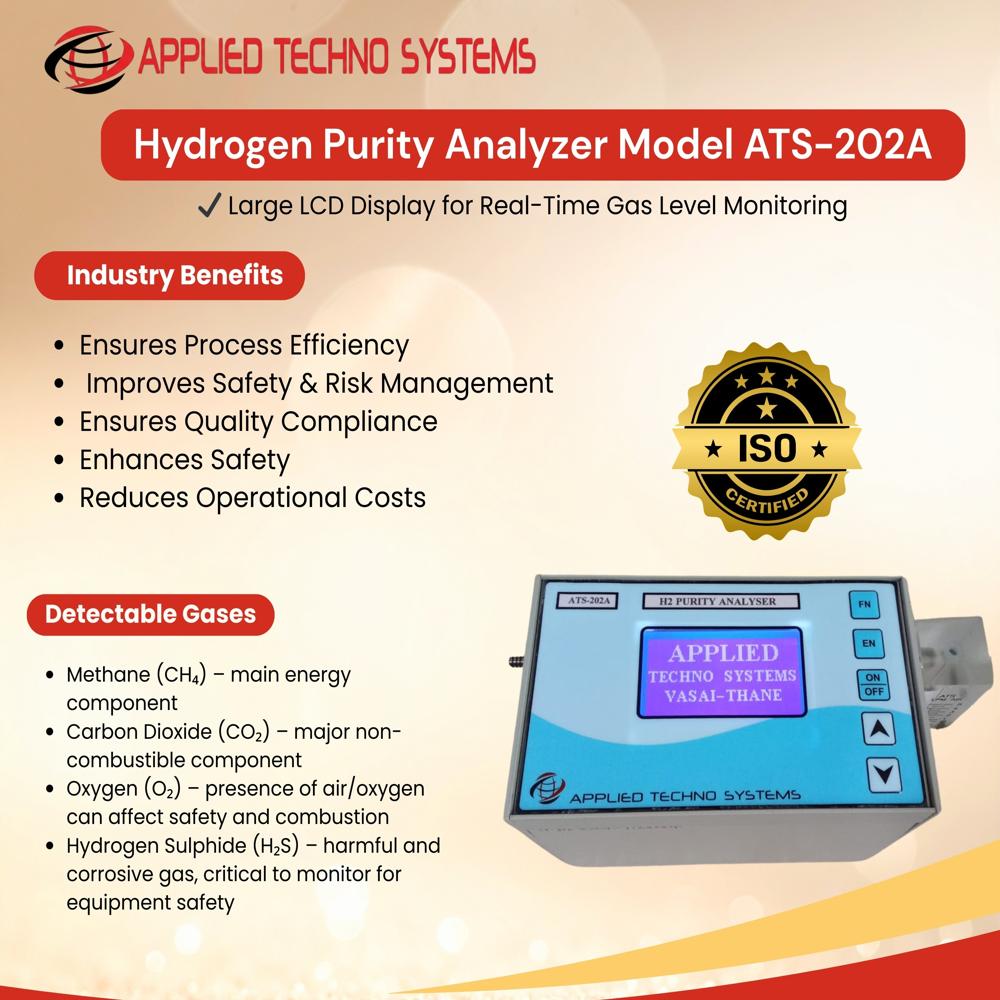 Handheld H2 Purity Analyzer - Accuracy: +/-2  %