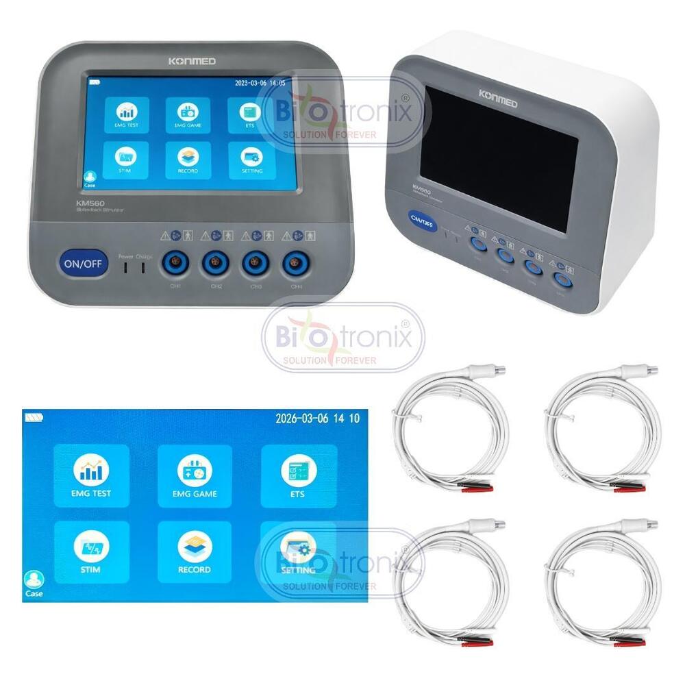 Konmed KM-560 4 Channel EMG Biofeedback Device with ETS Mode
