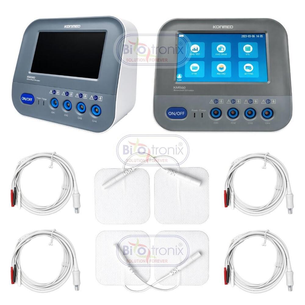 Konmed KM-560 4 Channel EMG Biofeedback Device with ETS Mode