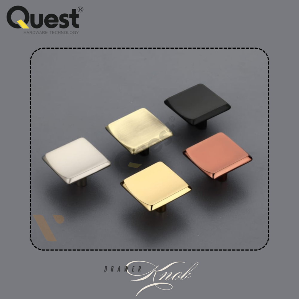 611 Aluminum Drawer Knob - Polished Finish, High-quality Aluminum, Standard Design For Furniture Fittings | Sleek, Modern Look