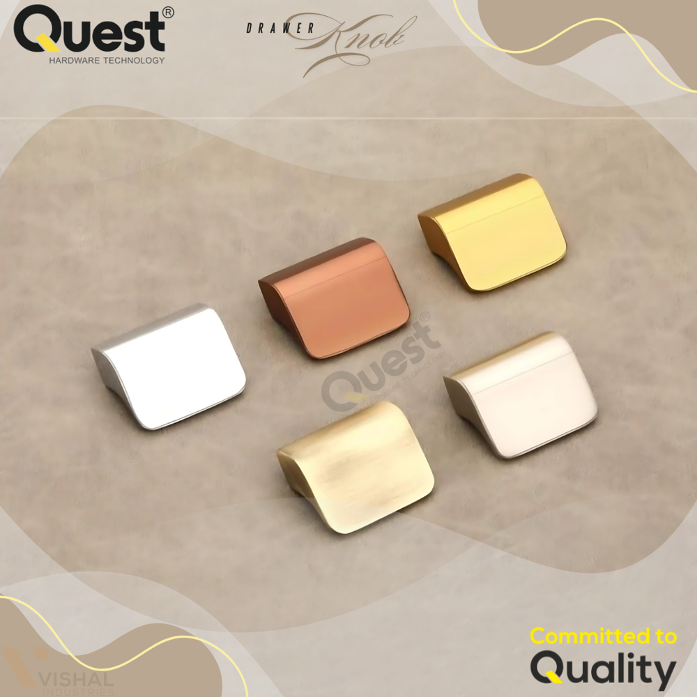 605 Aluminum Cabinet Knob - Polished Finish, Standard Design For Elegant Cabinet Fittings