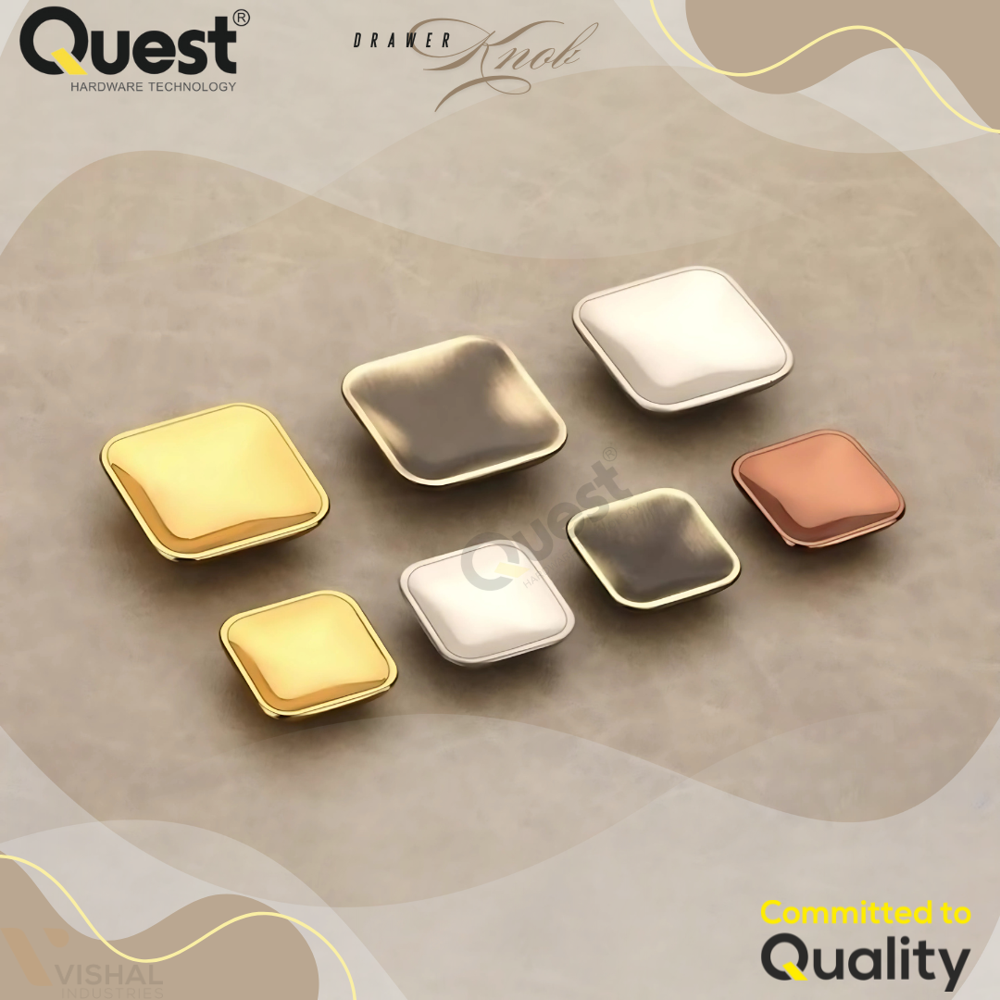 605 Aluminum Cabinet Knob - Polished Finish, Standard Design For Elegant Cabinet Fittings