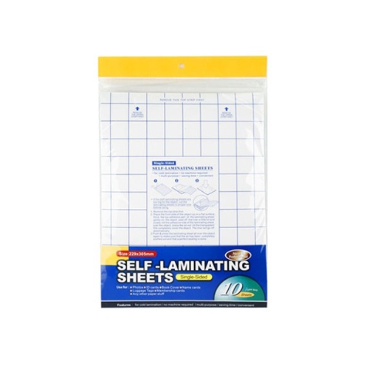 Self - Laminating Sheets - Color: White