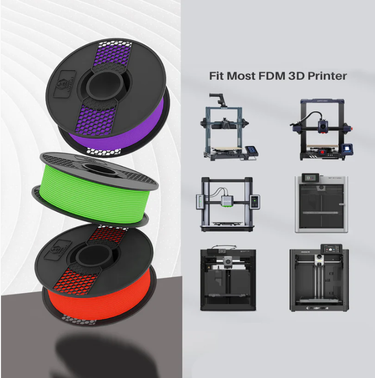 MAKER52 HS PLA+ Filament - 1.75mm High-Strength Premium 3D Printing Material - Clear Glass