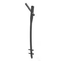 340mm Long Proximal Femur Antirotation Nail Right - Stainless Steel/titanium Alloy, Metallic Silver, 125-135â° Curved, Multiple Locking Holes