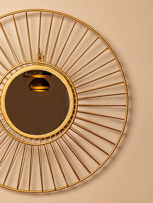 sunbeam-style wall mirror