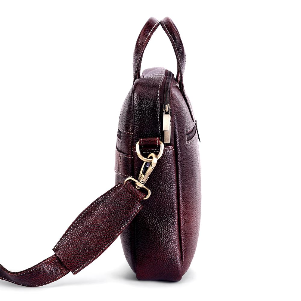 Sepia Brown Leather Executive Bag