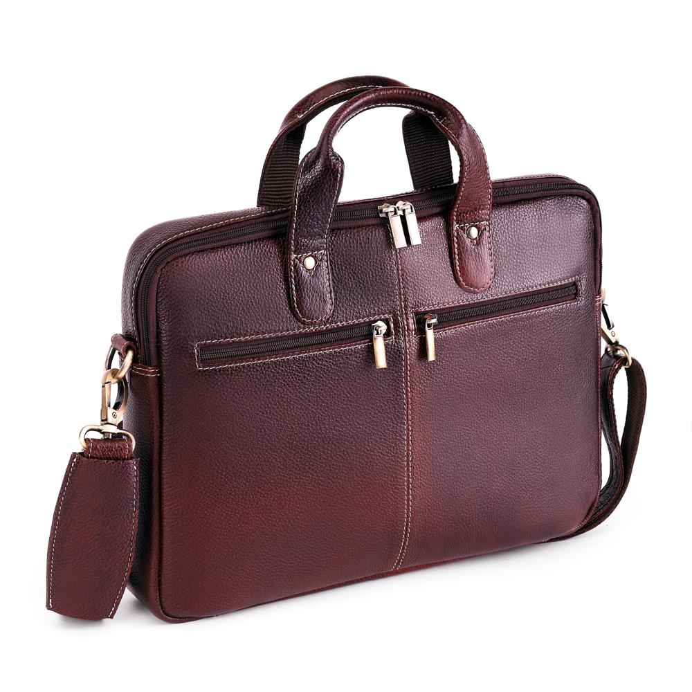 Sepia Brown Leather Executive Bag