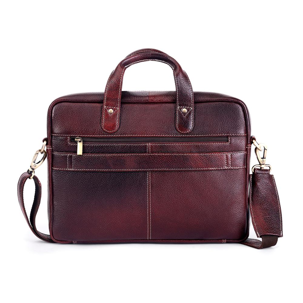 Sepia Brown Leather Executive Bag