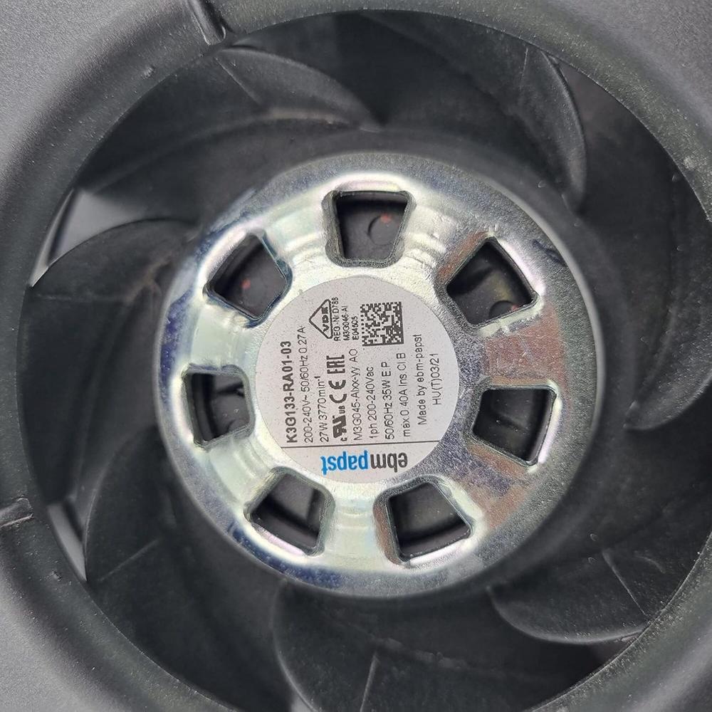 EBMPAPST K3G133-RA-0103 220V AC 0.27A 27W EC Radial 13389mm Industrial Centrifugal Fan (METAL)