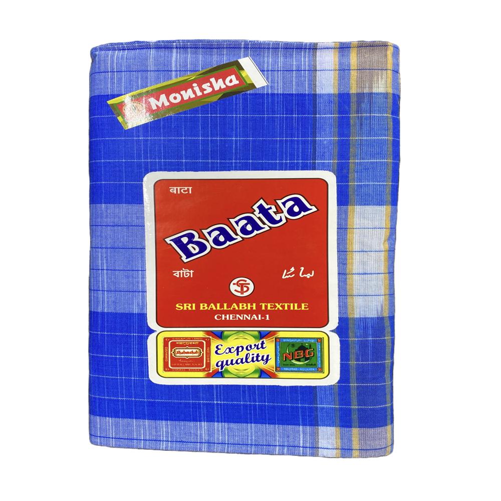 2Mts Baata Mini+ medium Check Cotton Lungi