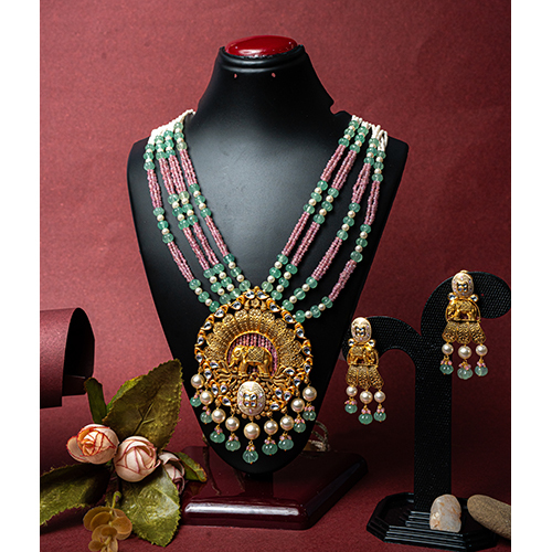 Silver Gold Polish Necklace