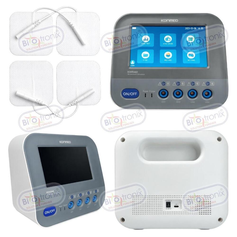 Konmed KM-560 4 Channel EMG Biofeedback Device for Rehab