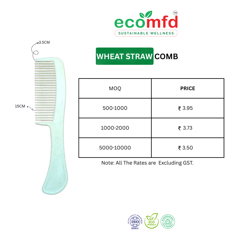Wheat Straw Pocket Comb
