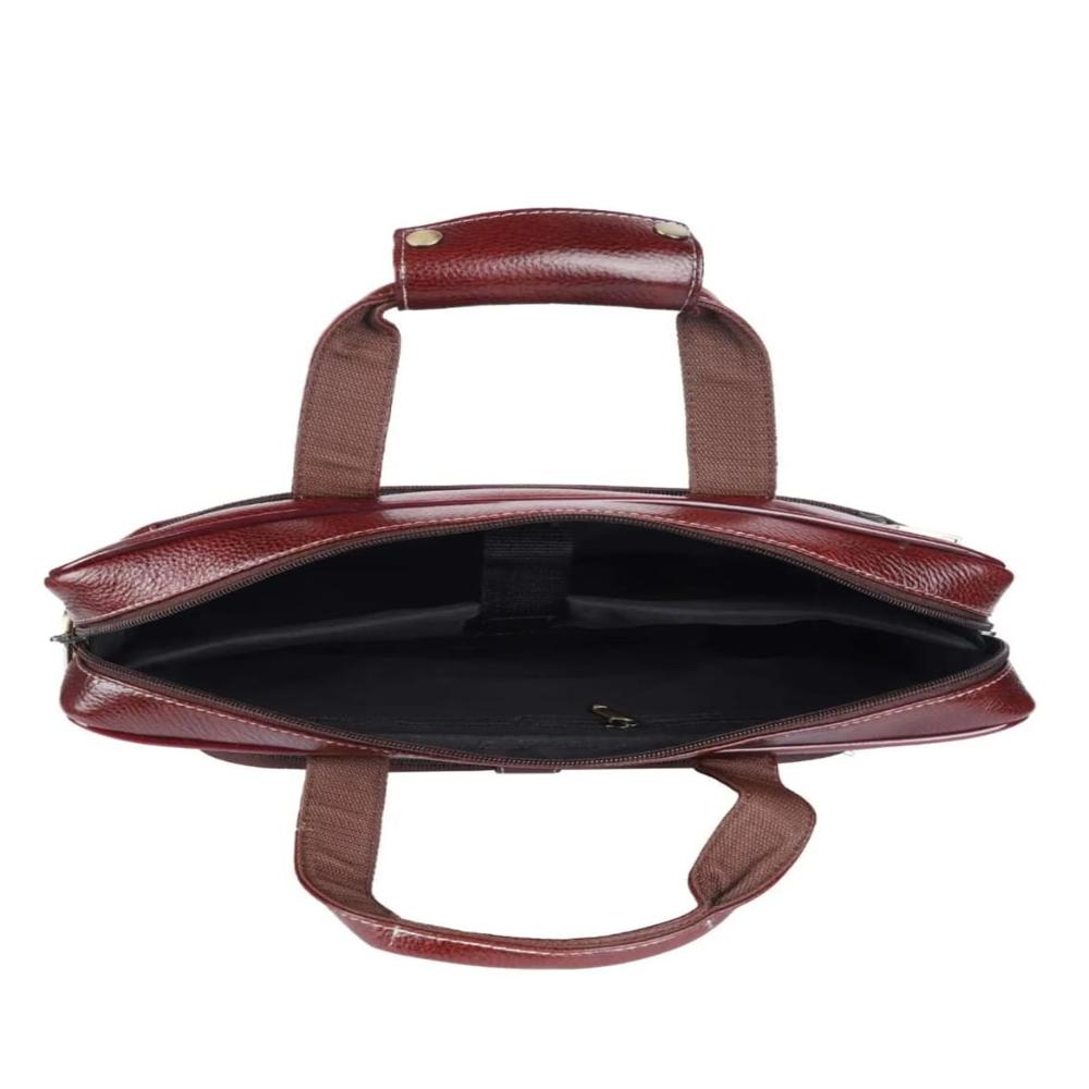 Reddish Brown Leather Executive Bag