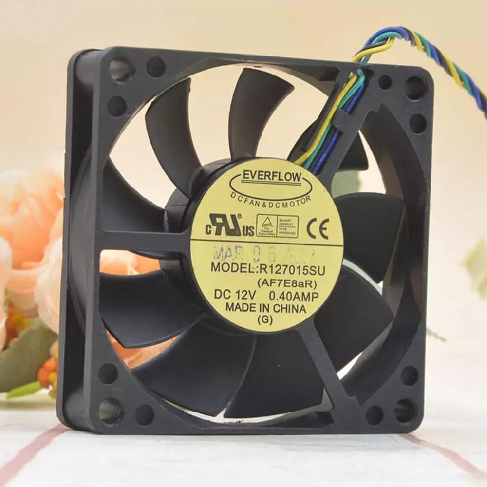 EVERFLOW R127015SU 12V DC 0.40A 7015mm Ball Bearing Industrial Inverter Axial Cooling Fan