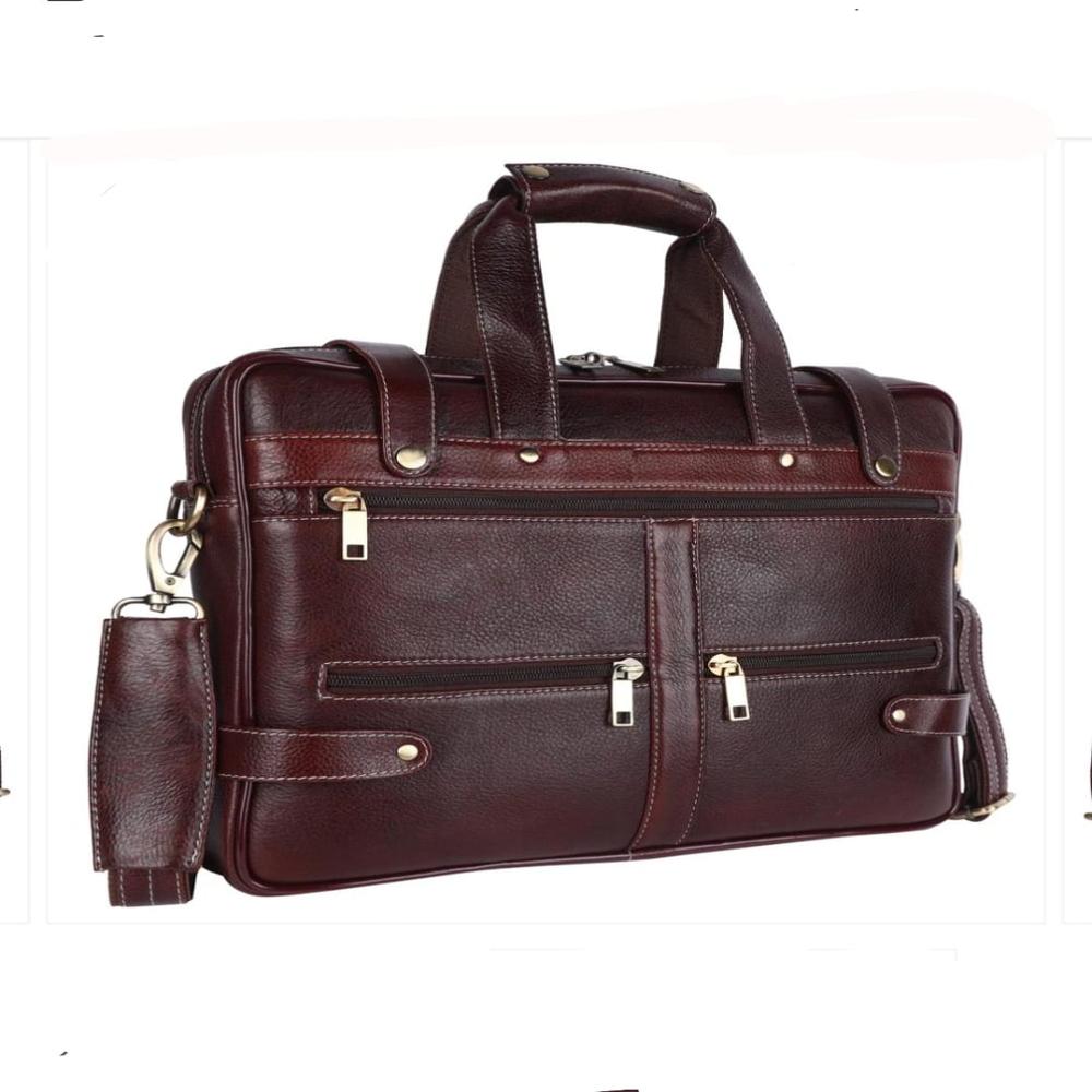 HEADERSTIFF Brown Leather Executive Bag