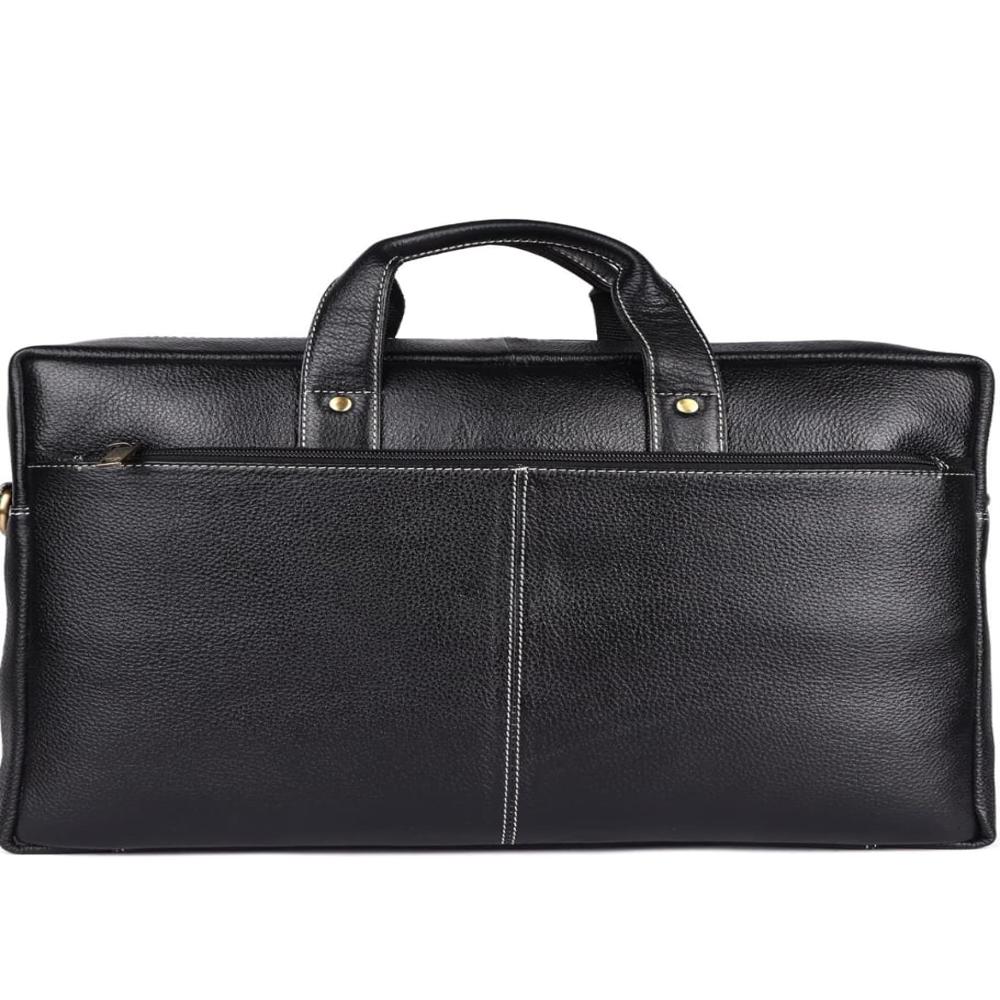 Onyx Black Leather Executive Bag