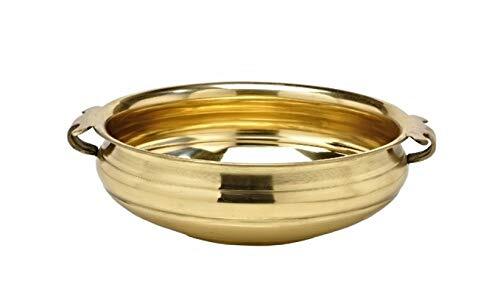 Traditional Brass Urli 6 Inch Handcrafted Bowl for Floating Flowers