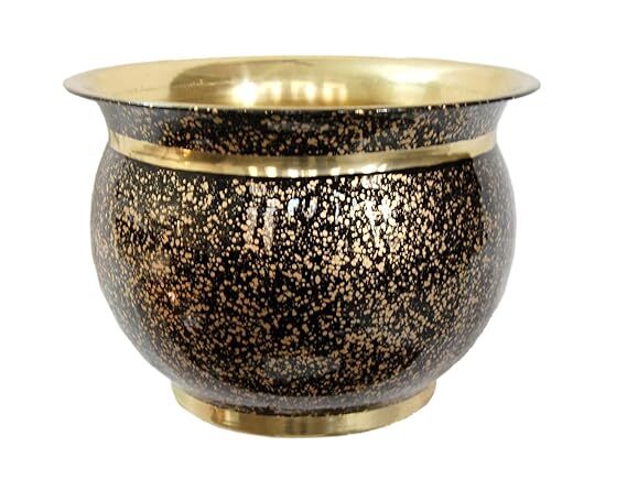 Decorative Colored Round Planter Diameter (12 inch X Height 8.5 inch)