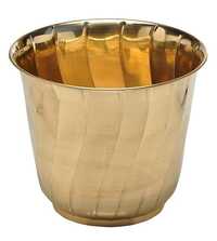 Decorative Brass Planter (diameter 7 Inch X Height 5.5 Inch) Home Decor, Garden