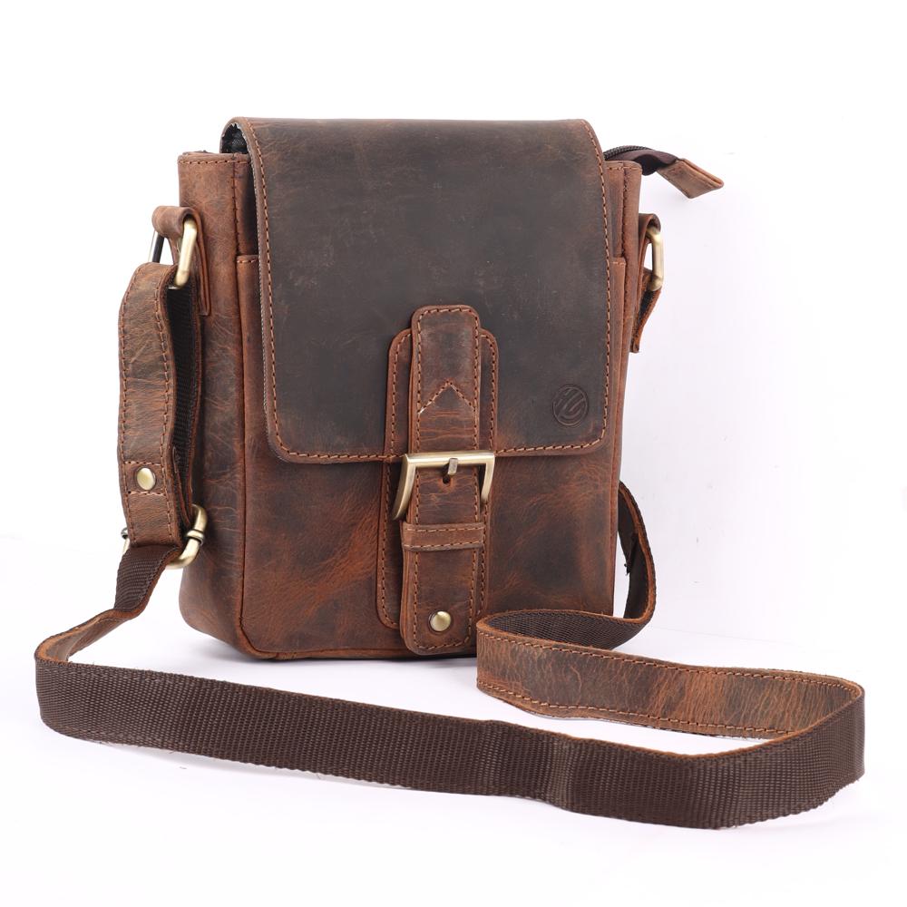 Brown Leather Sling Bag