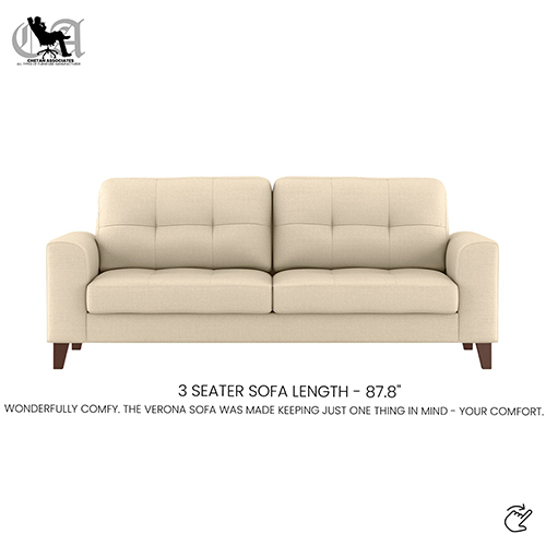Verona Sofa (Pearl White)