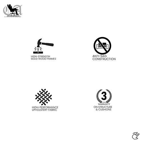 Verona Sofa (Pearl White)