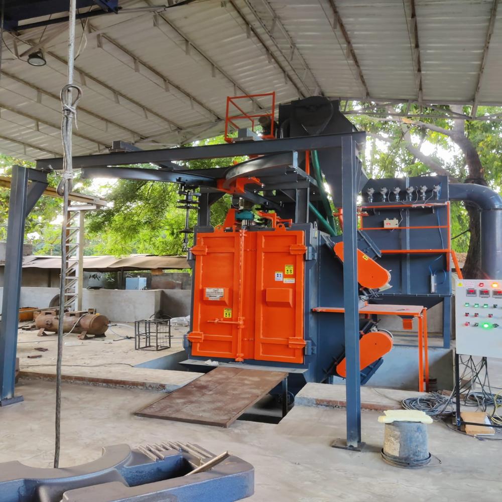 Y Hanger Type Shot Blasting Machine - Capacity: 500 Kg/H - 5000 Kg/H (Customizable) Kg