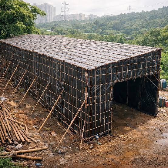 Monsoon Shed Installation