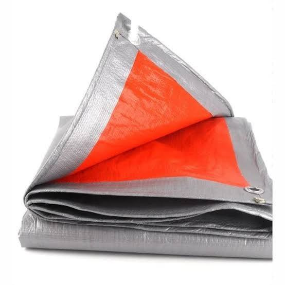 Orange Silver Heavy Duty Tarpaulin
