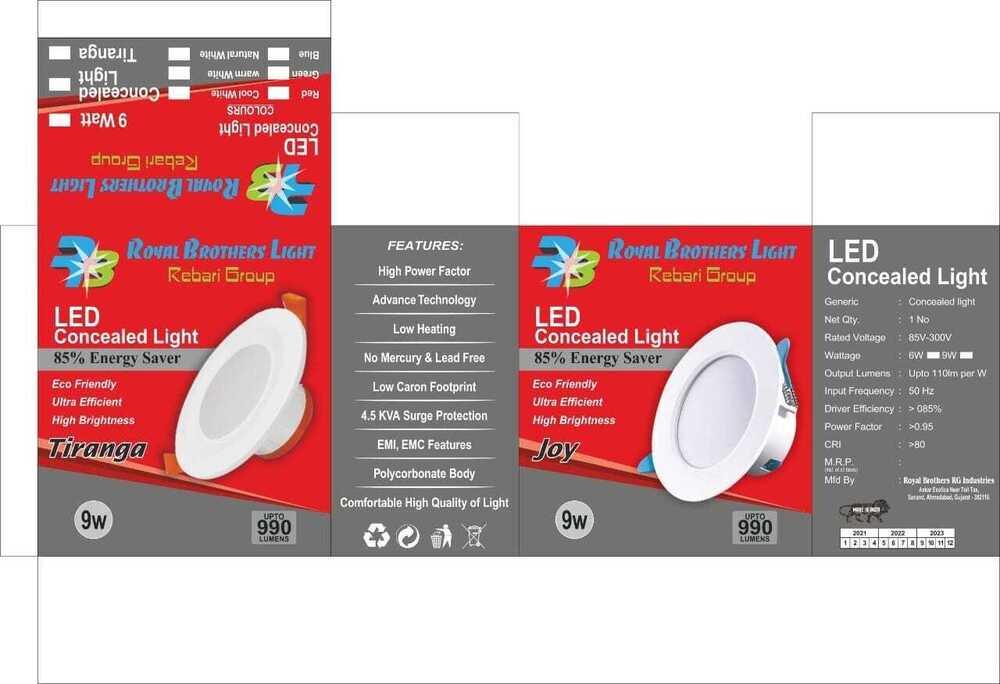 LED Bulb And Penal Packing Box