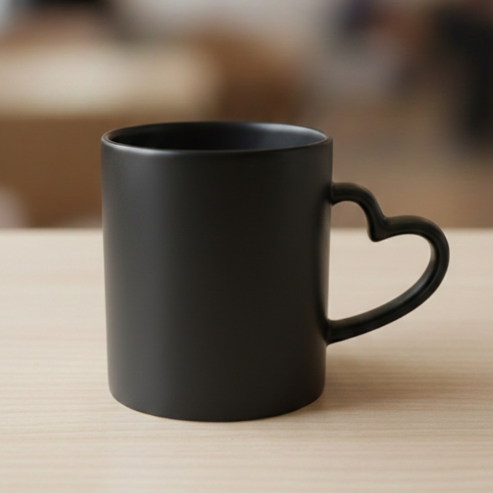 BlackHeart Handle Magic Mug