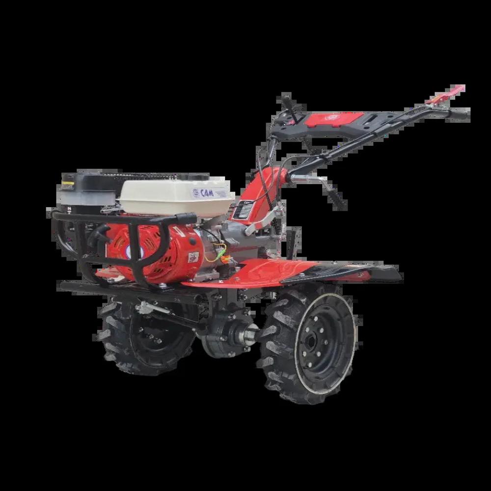 CAM1D-105 177f Petrol Power Weeder - Mild Steel, 1750x960x1100 mm, Red & Black | 7 HP Engine, 24 Blades, Adjustable Handlebar, Gear Drive, Multi-Functional Attachments