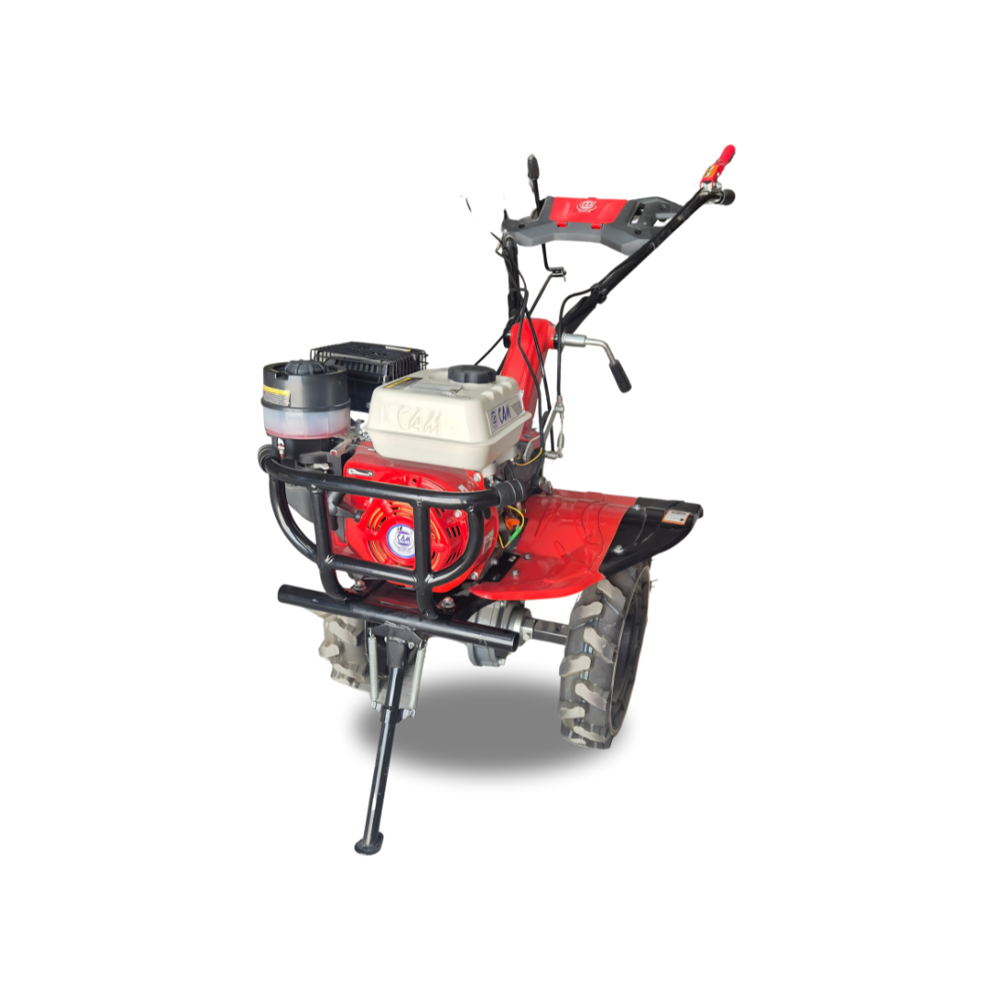 CAM1D-105 177f Petrol Power Weeder - Mild Steel, 1750x960x1100 mm, Red & Black | 7 HP Engine, 24 Blades, Adjustable Handlebar, Gear Drive, Multi-Functional Attachments