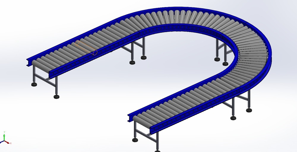U Shape Roller Conveyor