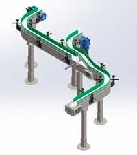 Modular Belt Conveyor - Stainless Steel Frame, 100-1200mm Width, Fda-approved Modular Belt | Corrosion Resistant, Tool-free Belt Removal, Adjustable Legs