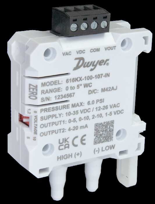 DWYER 616KX-100-107-IN DIFFERENTIAL PRESSURE TRANSMITTER