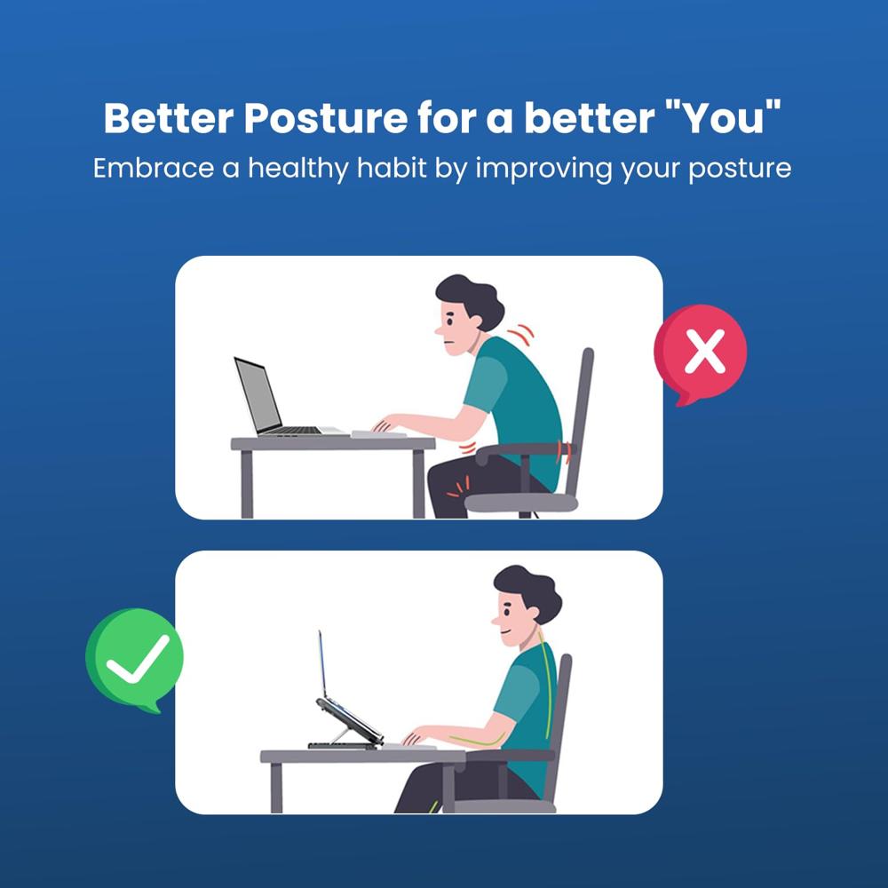 Portronics My Buddy Air 3 Laptop Cooling Pad with 5 Cooling Fans, Multi-Level Height Adjustable,