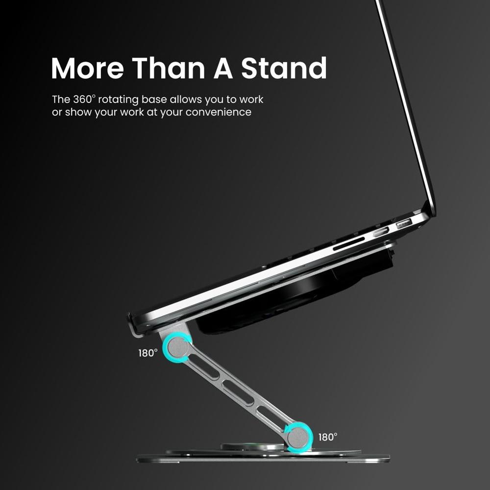 Portronics My Buddy Spinlight Laptop Stand with Cooling