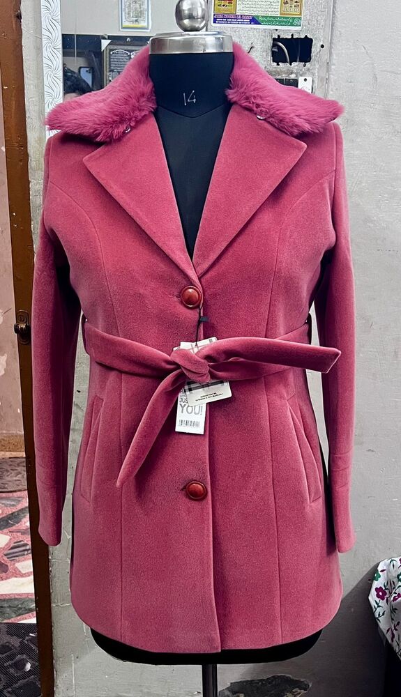 Ladies Pink Long Coat