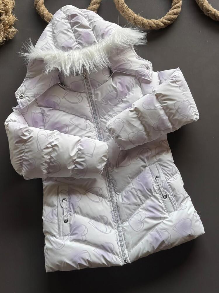 Ladies White Puffer Jacket
