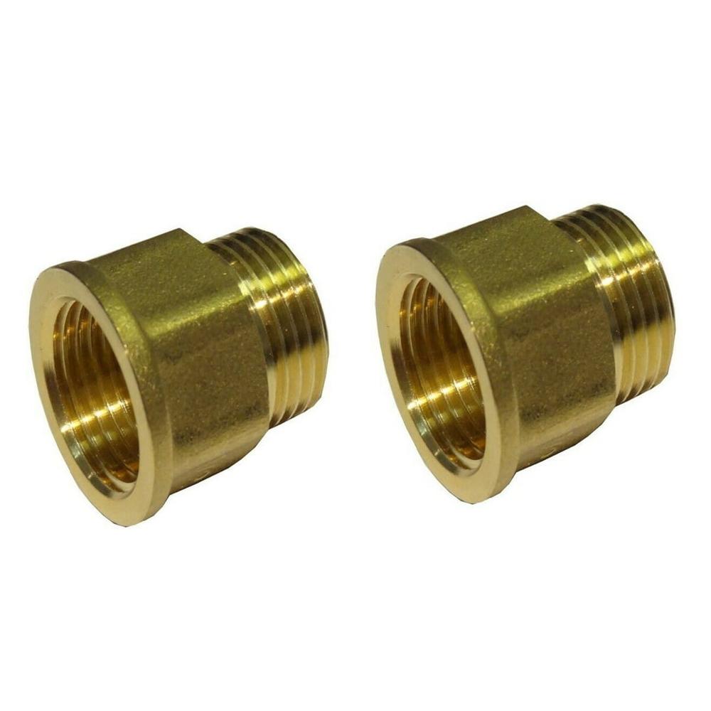 Brass Extension Male Female - Application: Extending Faucet Or Shower Connections That Are Recessed Too Deeply Behind A Wall Or Tile.