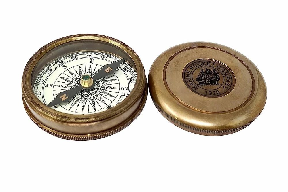 Brass Pocket Transit Compass