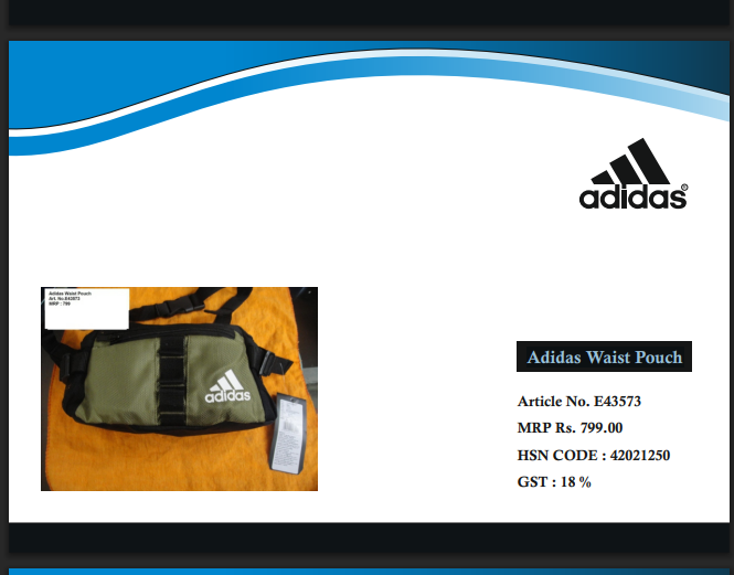 Adidas Waist Pouch - Capacity: 2 Ltr