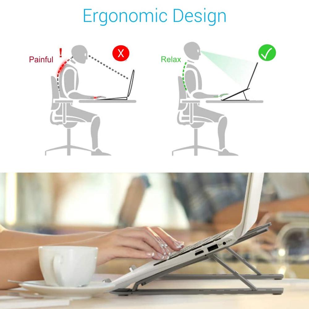 Portronics My Buddy K Portable Laptop Stand with Adjustable